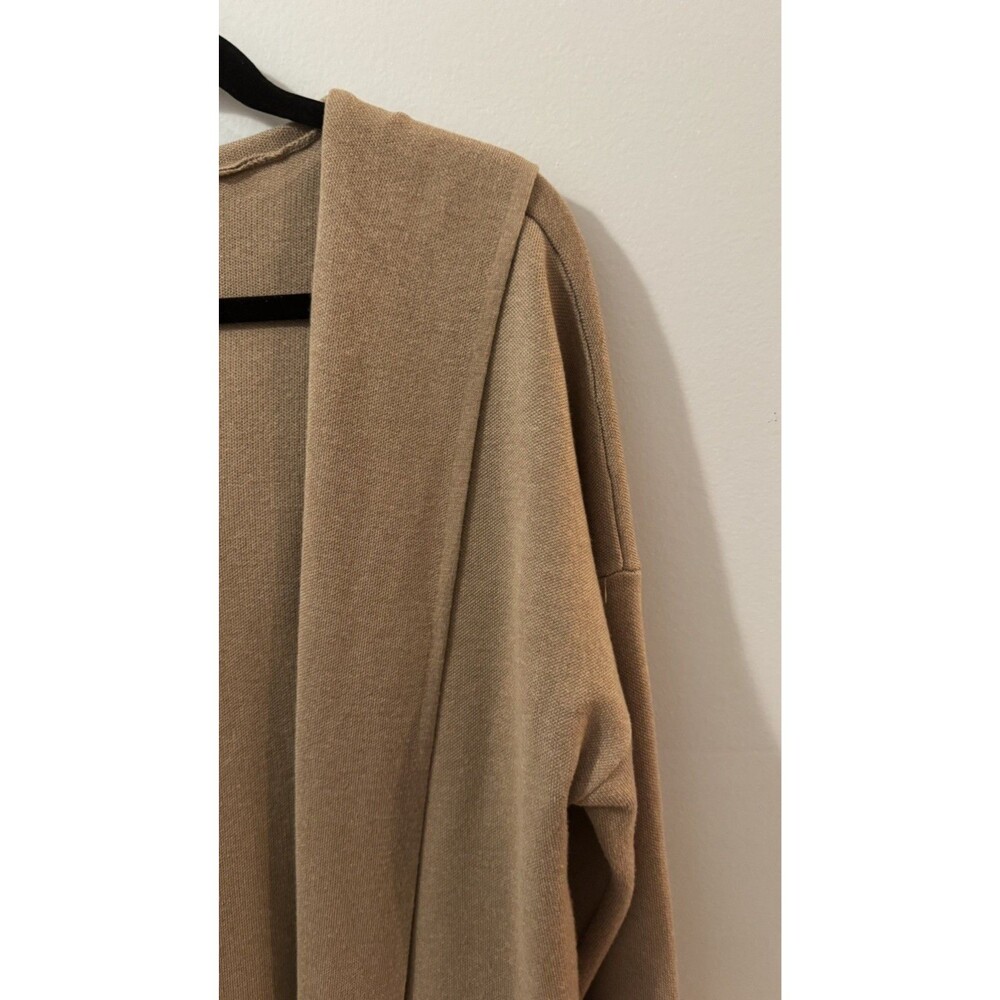 MEROKEETY WOMEN  LONG SLEEVE OPEN FRONT HOODED CARDIGAN LARGE - Picture 4 of 11